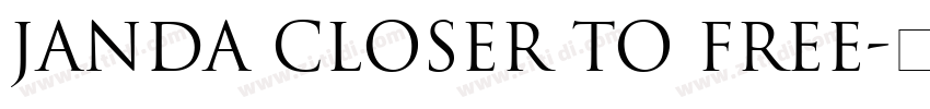 Janda Closer To Free字体转换
